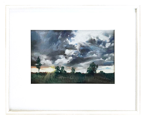Holly Haines, NZ emerging artist, storm, pastel